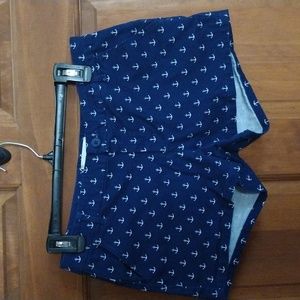 Navy shorts with anchors size 9 junior